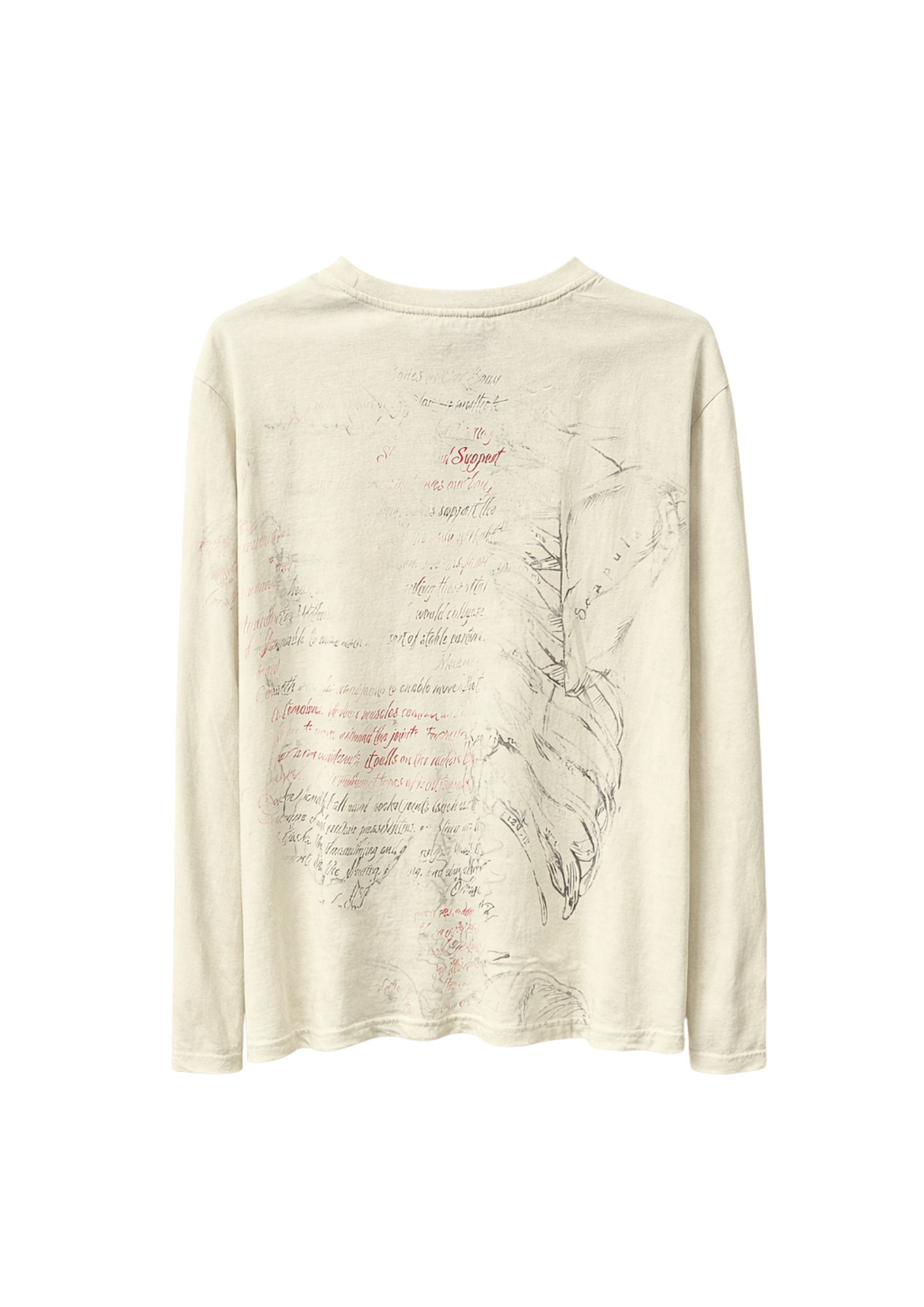 Ice Valley Archival Anatomical Print Long Sleeve