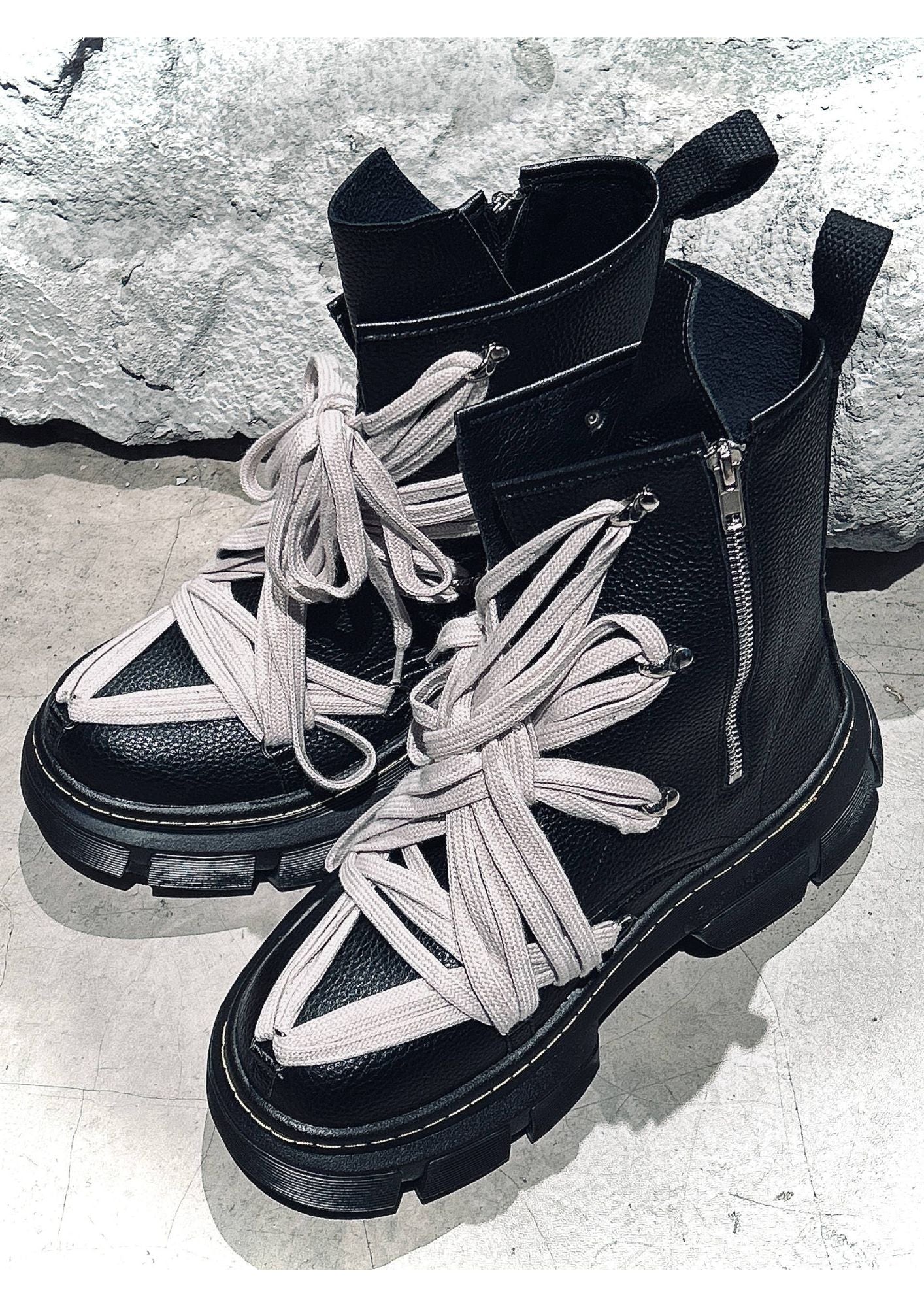 Chunky Lace Combat Boots