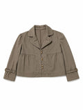 Grey Cropped Jacket