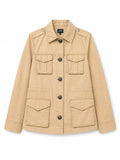 Beige Military Style Jacket