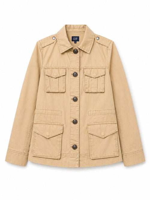 Gap Beige Military Style Jacket - FRAK/TURE Archive