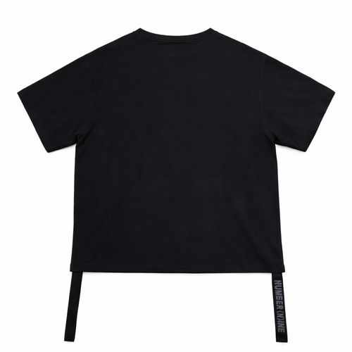 ARCHIVAL TAKAHIRO MIYASHITA NUMBER (N)INE DENIM BIG LOGO TEE WITH SIDE STRAPS