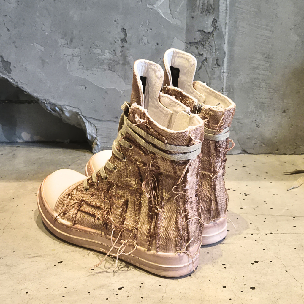 Frayed Wrap High Top in Sand