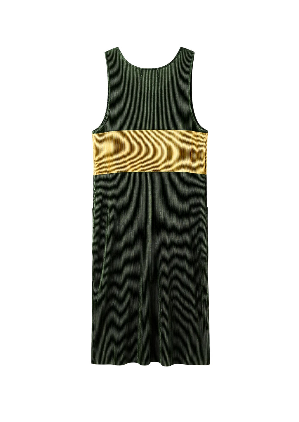 Collectors Archival Issey Miyake PLEATS PLEASE Color Block Apron Dress Circa Spring 1995|" Rare Rasta"