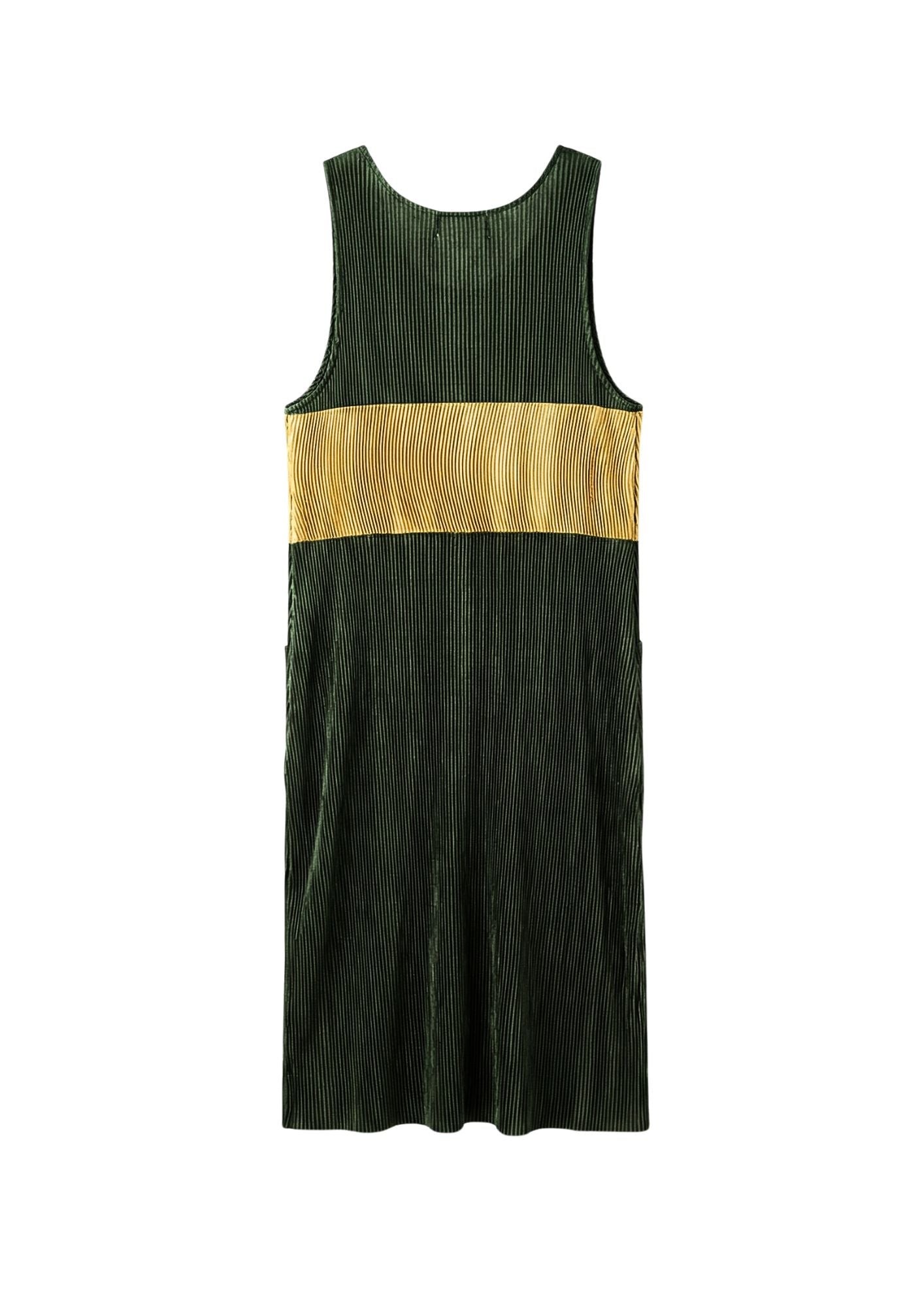 Collectors Archival Issey Miyake PLEATS PLEASE Color Block Apron Dress Circa Spring 1995|" Rare Rasta"