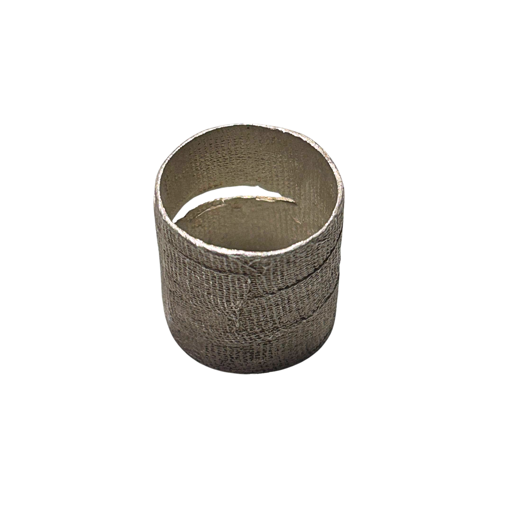 White Bandage Ring RG00034 - Side view