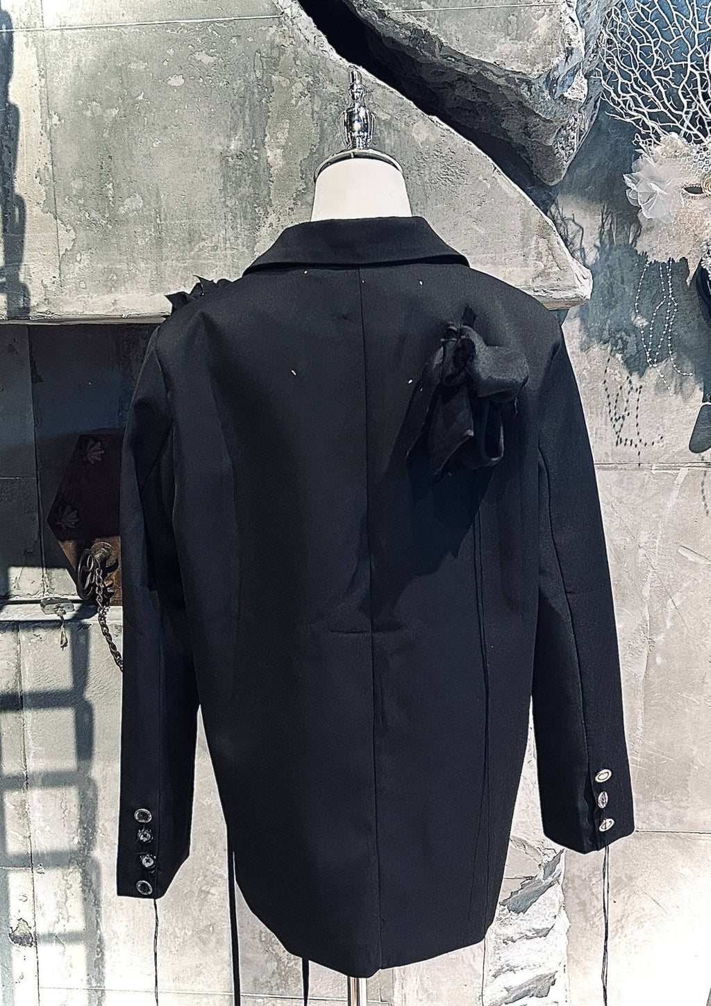 V Line Custom Floral Coat