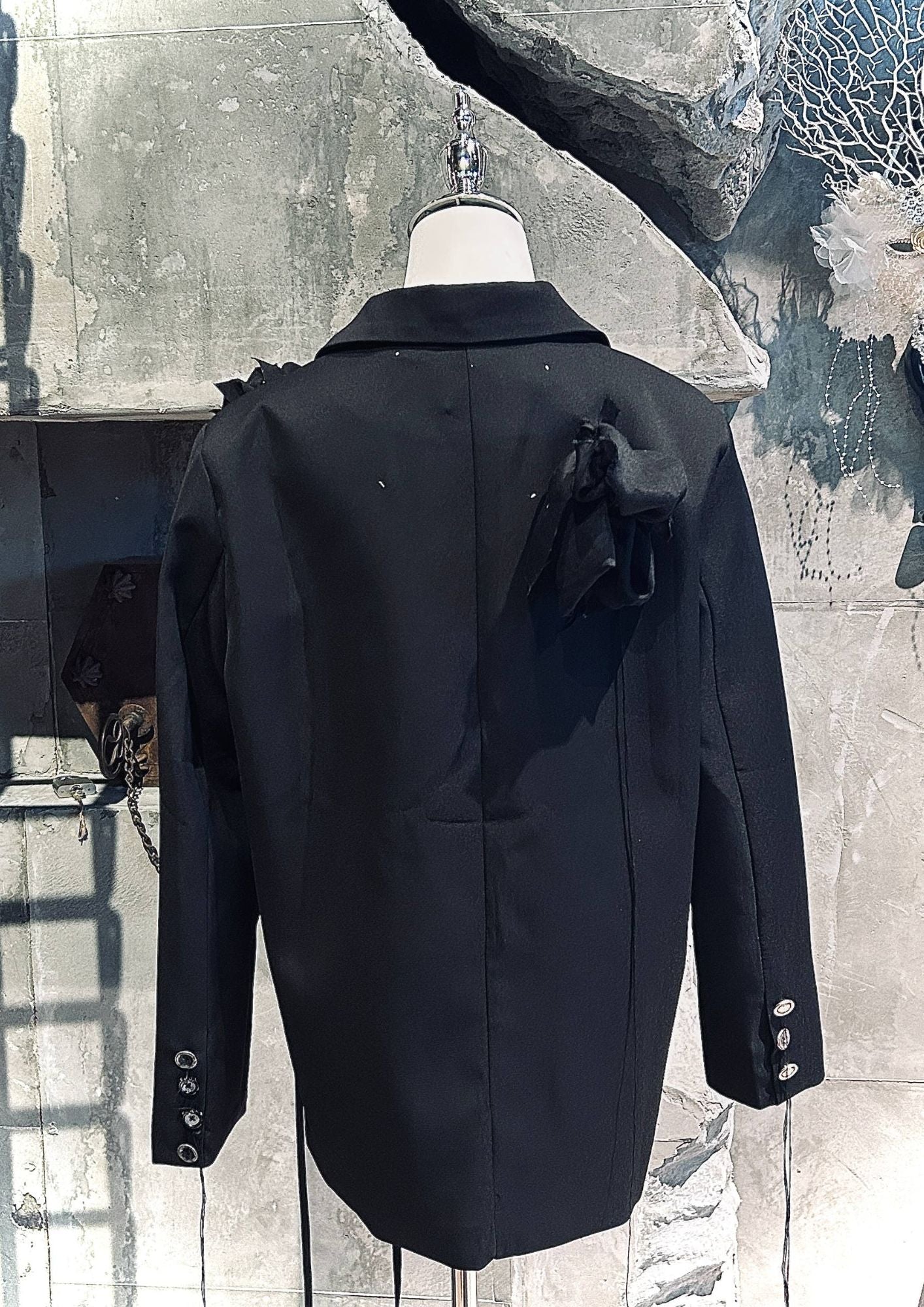 V Line Custom Floral Coat