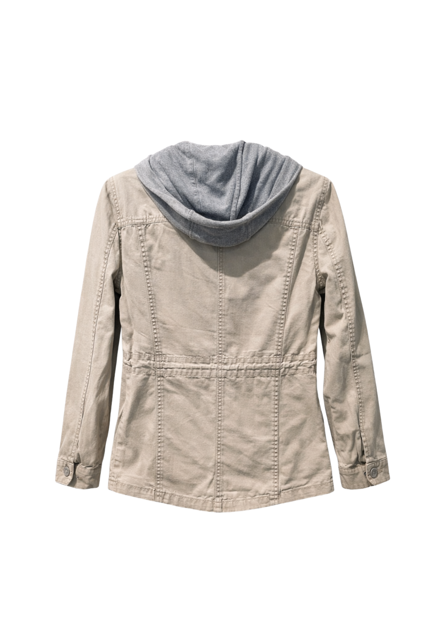 Sky Bomber Sand Hooded Utility Field Jacket
