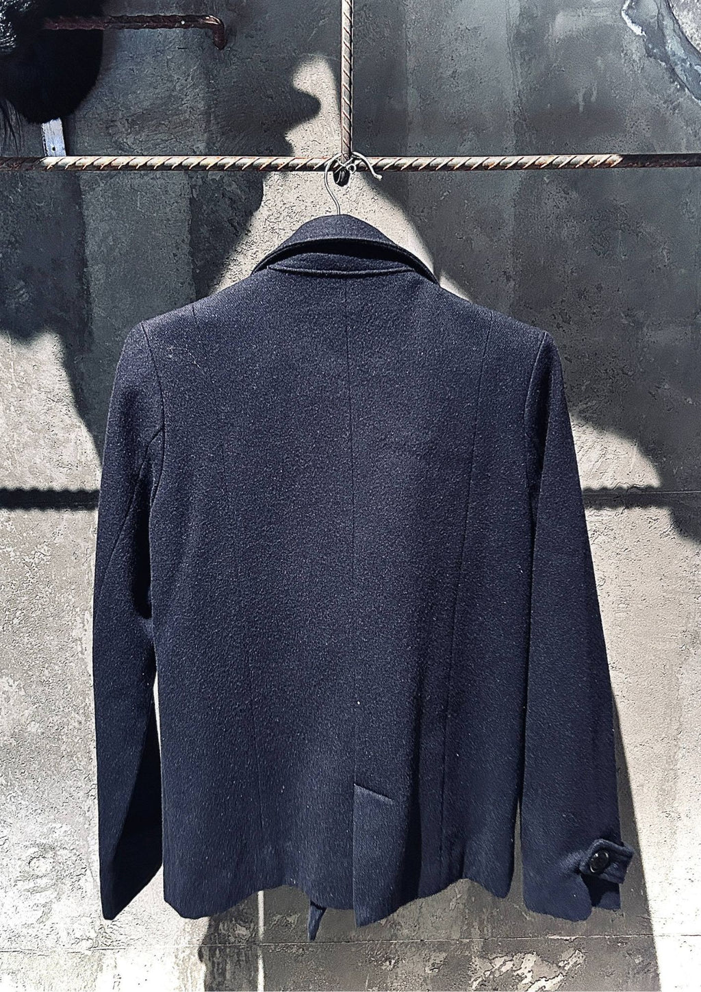 BEAMS BOY Wool Blend Peacoat – Navy