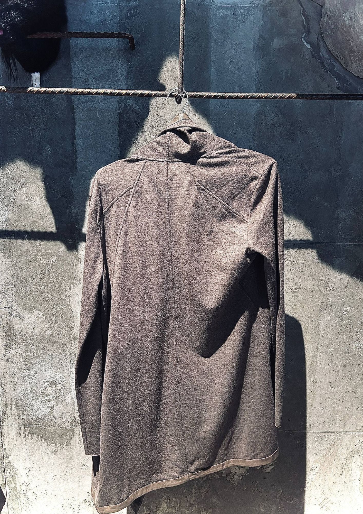 Helmut Lang Asymmetric Drape Wool Top