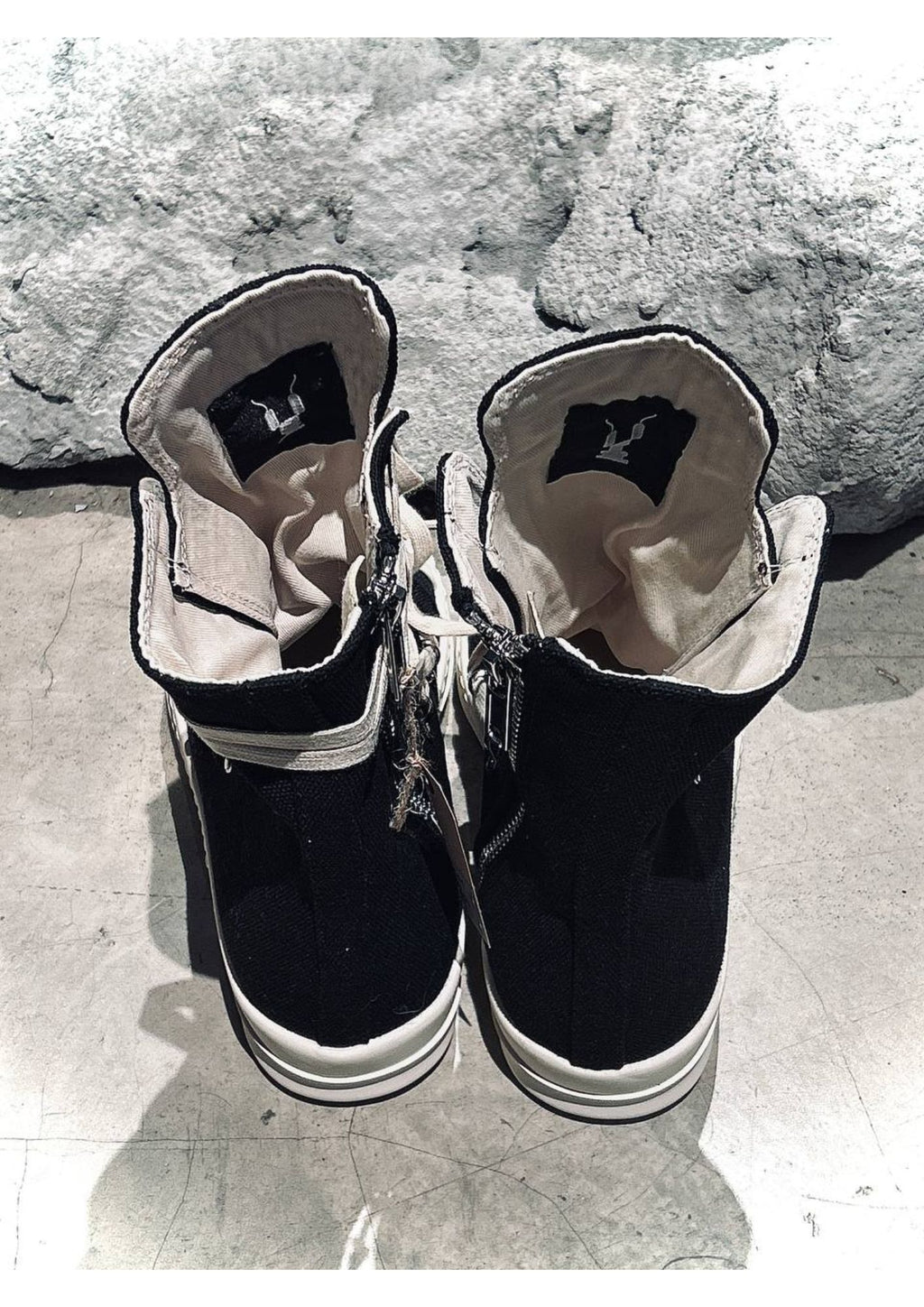 High-Top Lace-Up Boots