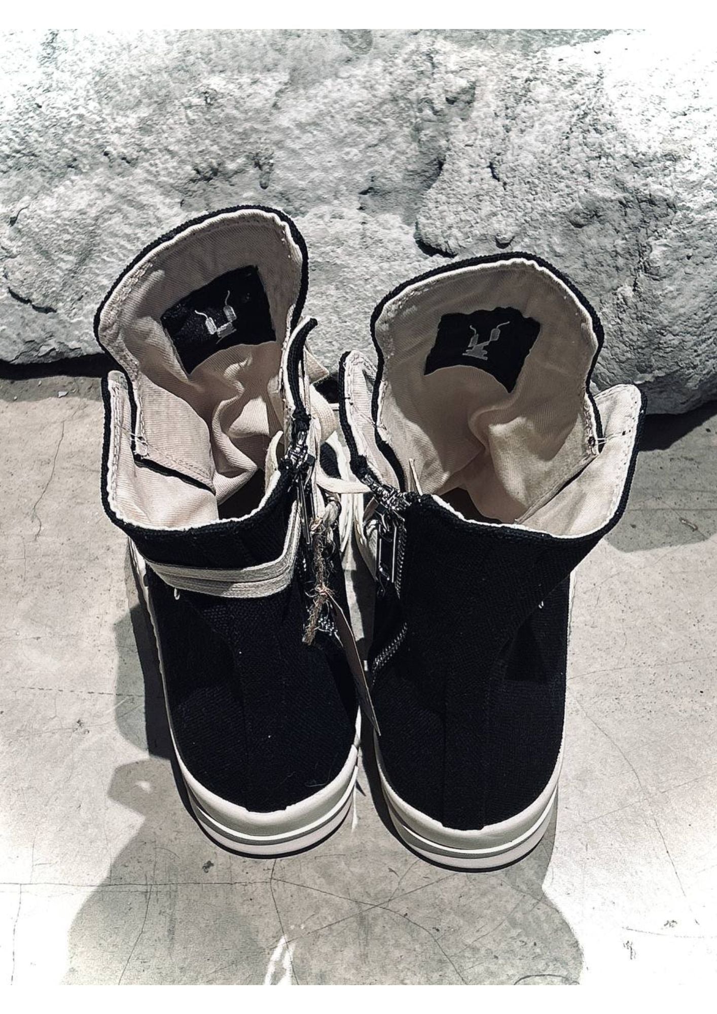 High-Top Lace-Up Boots