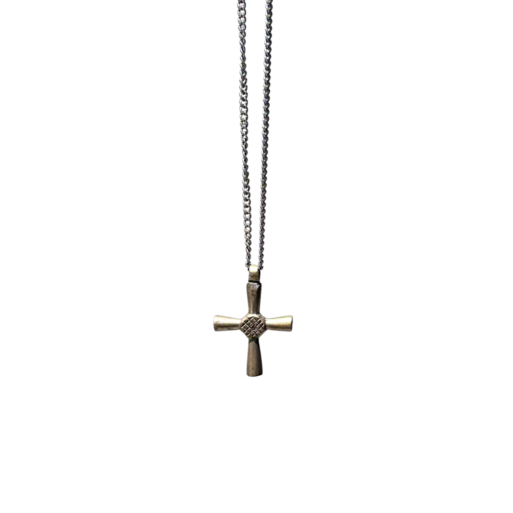 BRONZE CROSS NECKLACE AFRICAN VINTAGE