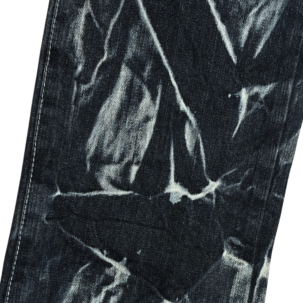 High Contrast Coated Resin Treated Denim