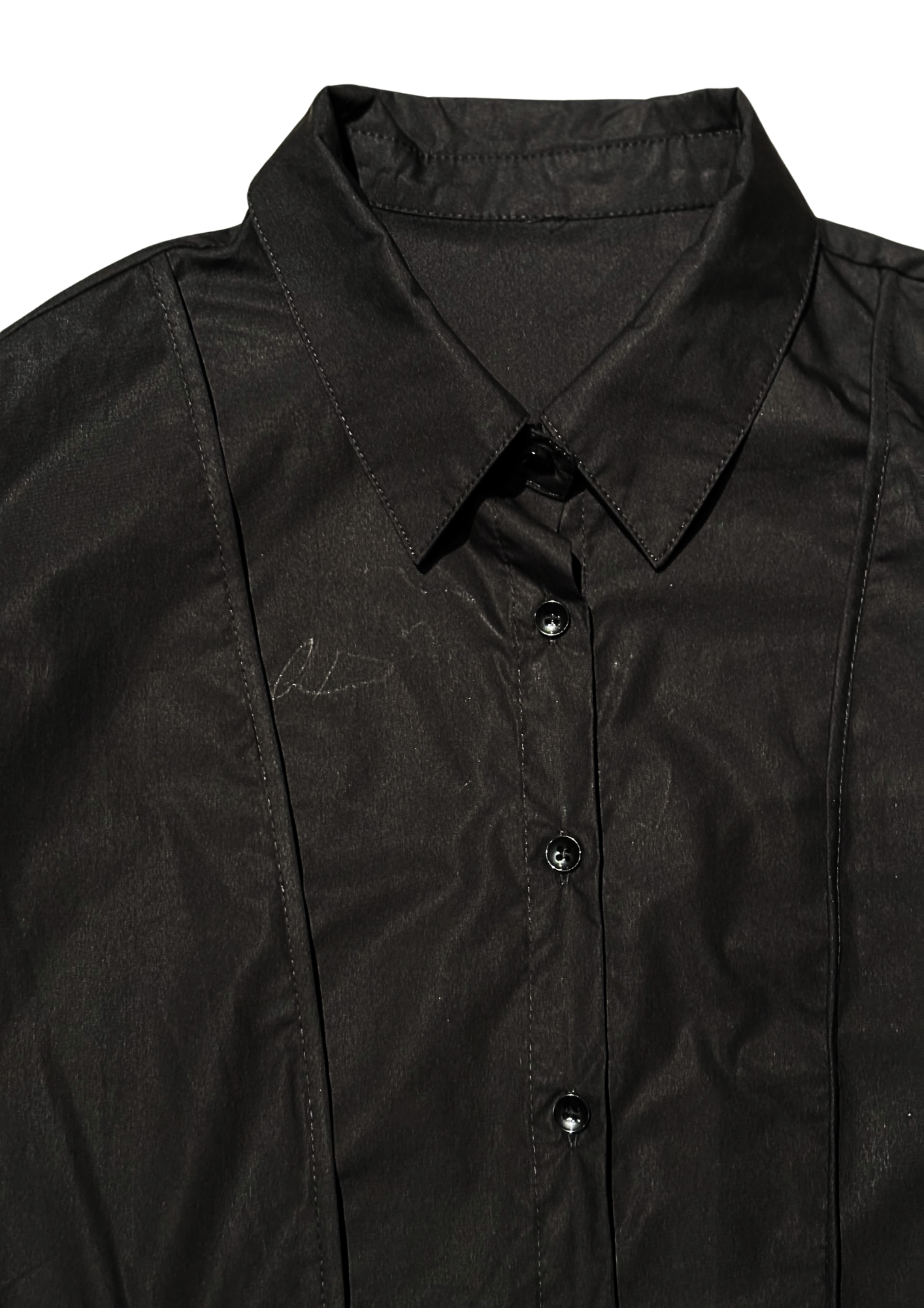 Yohji Yamamoto inspired layered button up
