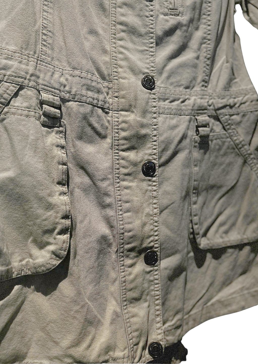 Sky Bomber Sand Hooded Utility Field Jacket