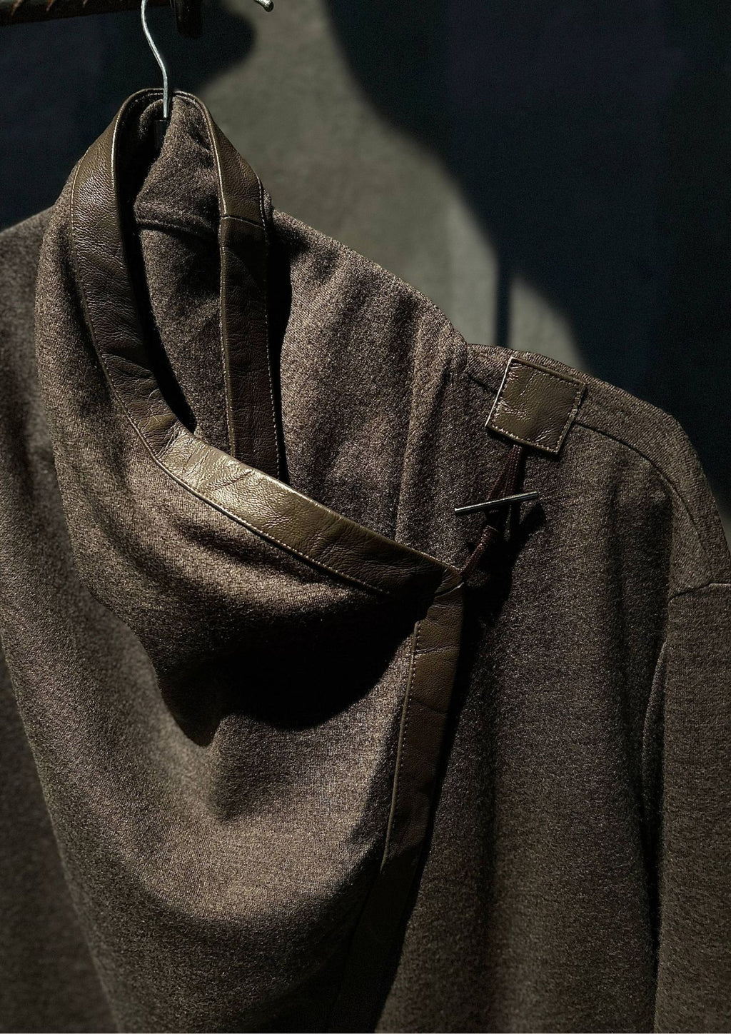 Helmut Lang Asymmetric Drape Wool Top