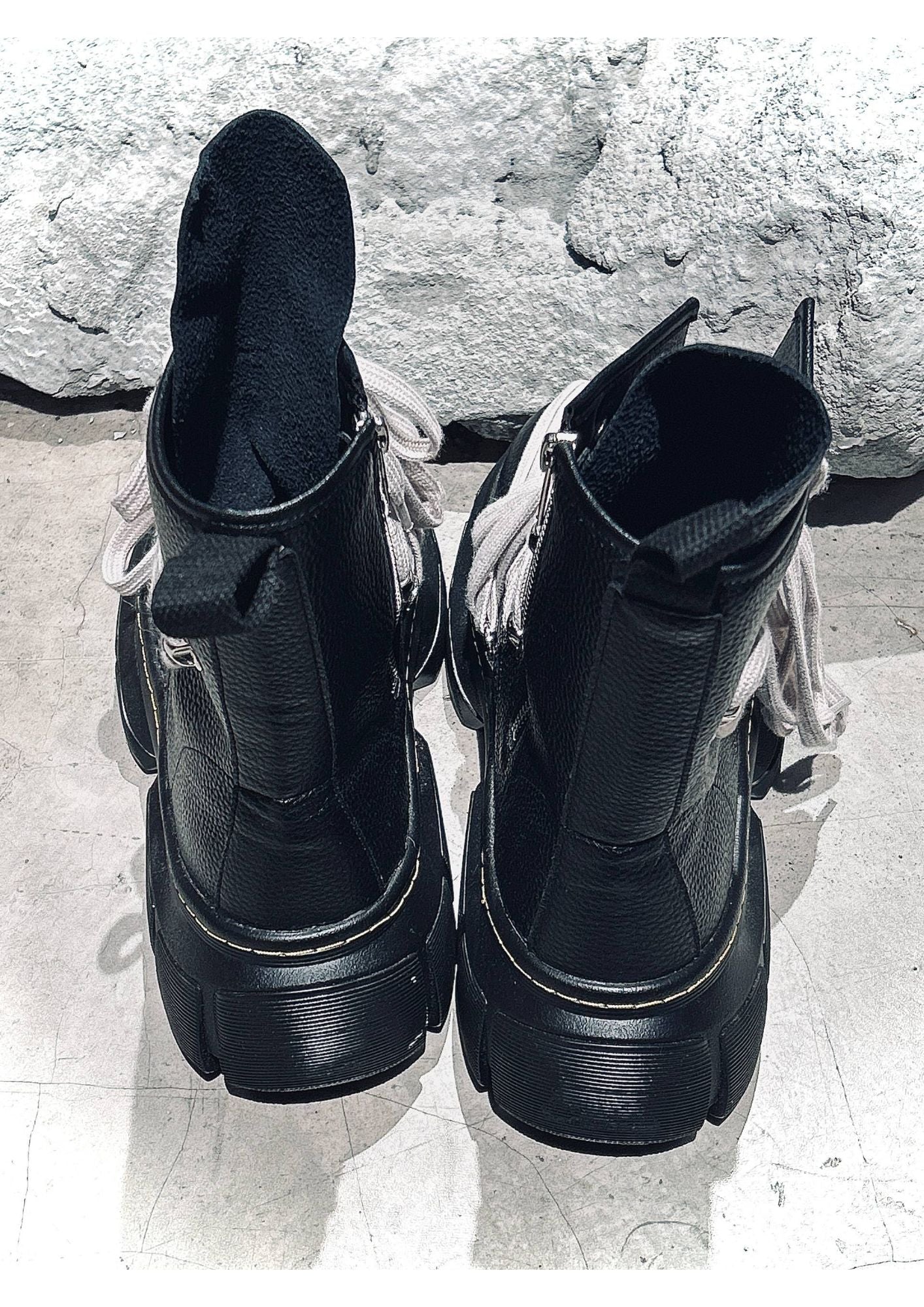 Chunky Lace Combat Boots