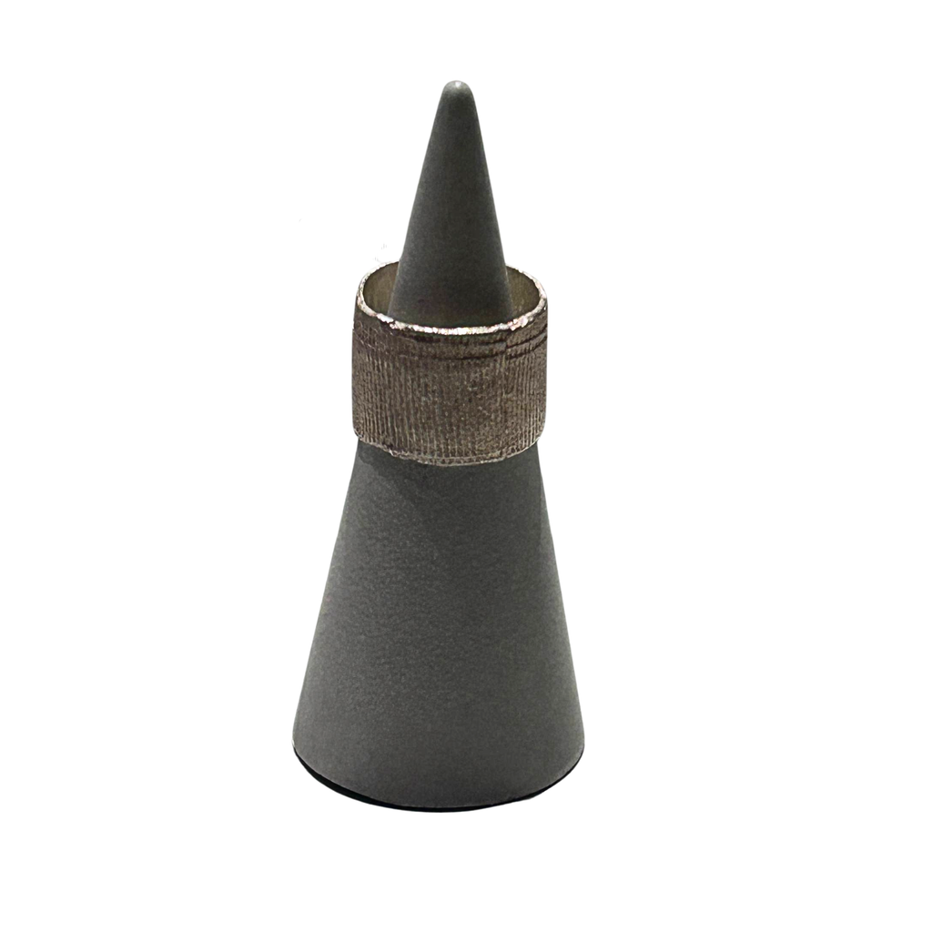 White Bandage Ring RG00038 - Front view