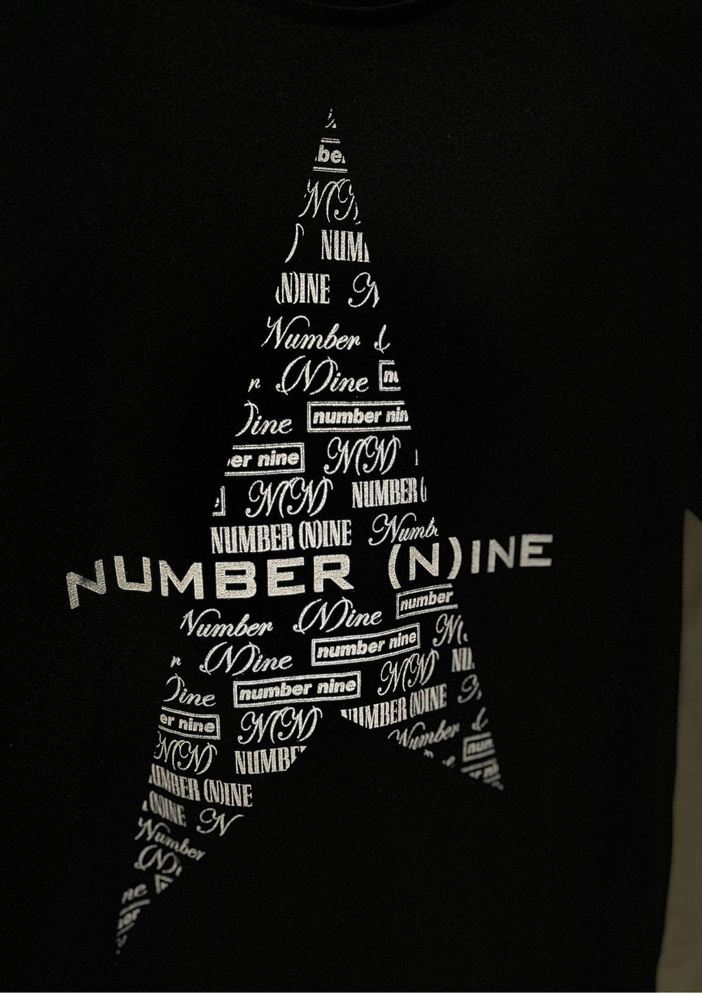 Number (N)ine Star Logo T-Shirt – Black