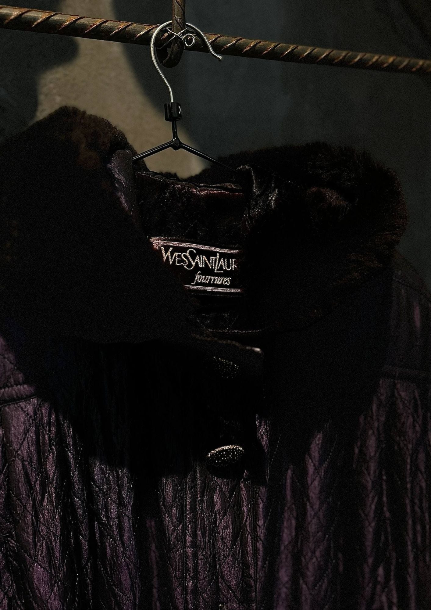 Yves Saint Laurent Vintage Fur Trim Jacket