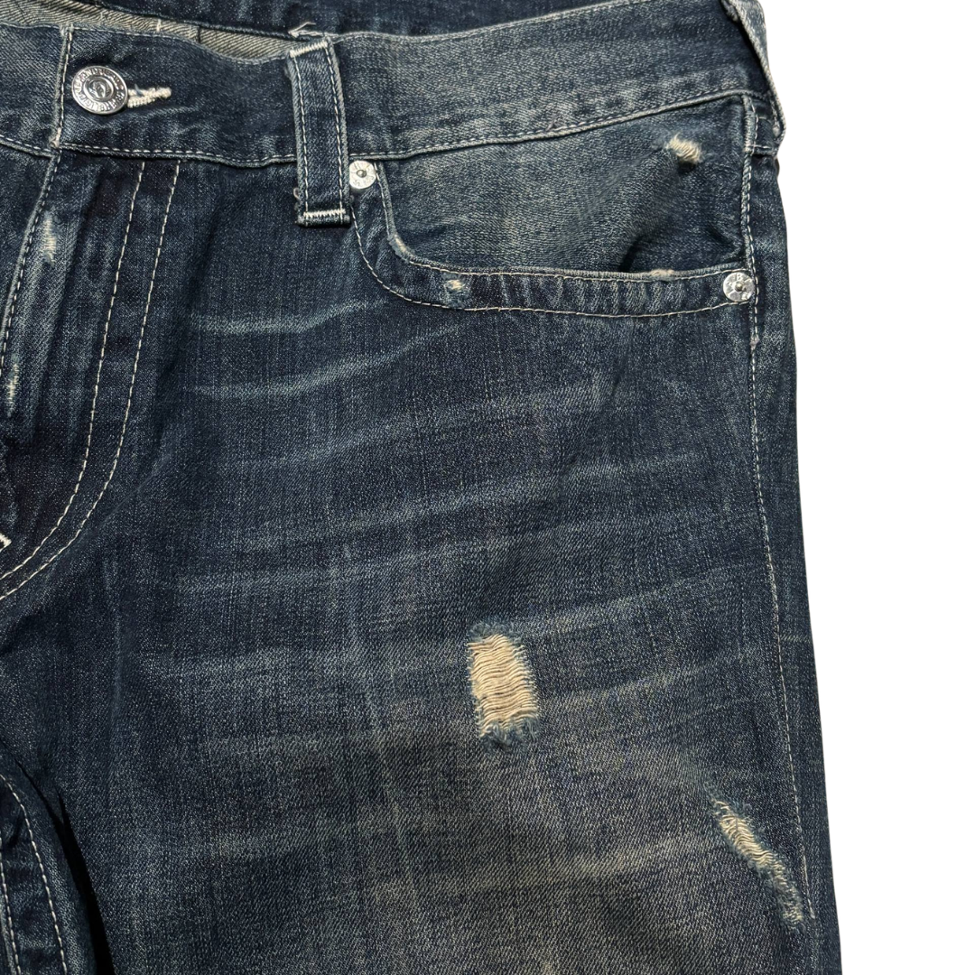 Algonquins Japanese Deconstructed Flare Denim
