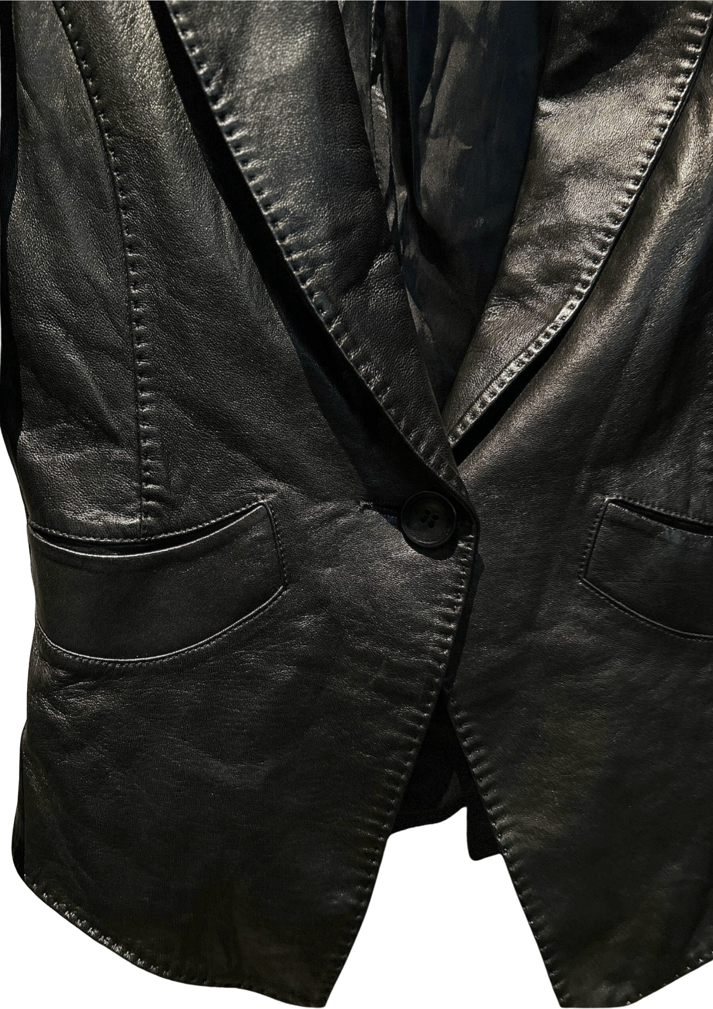 Obi Structured Leather Jacket