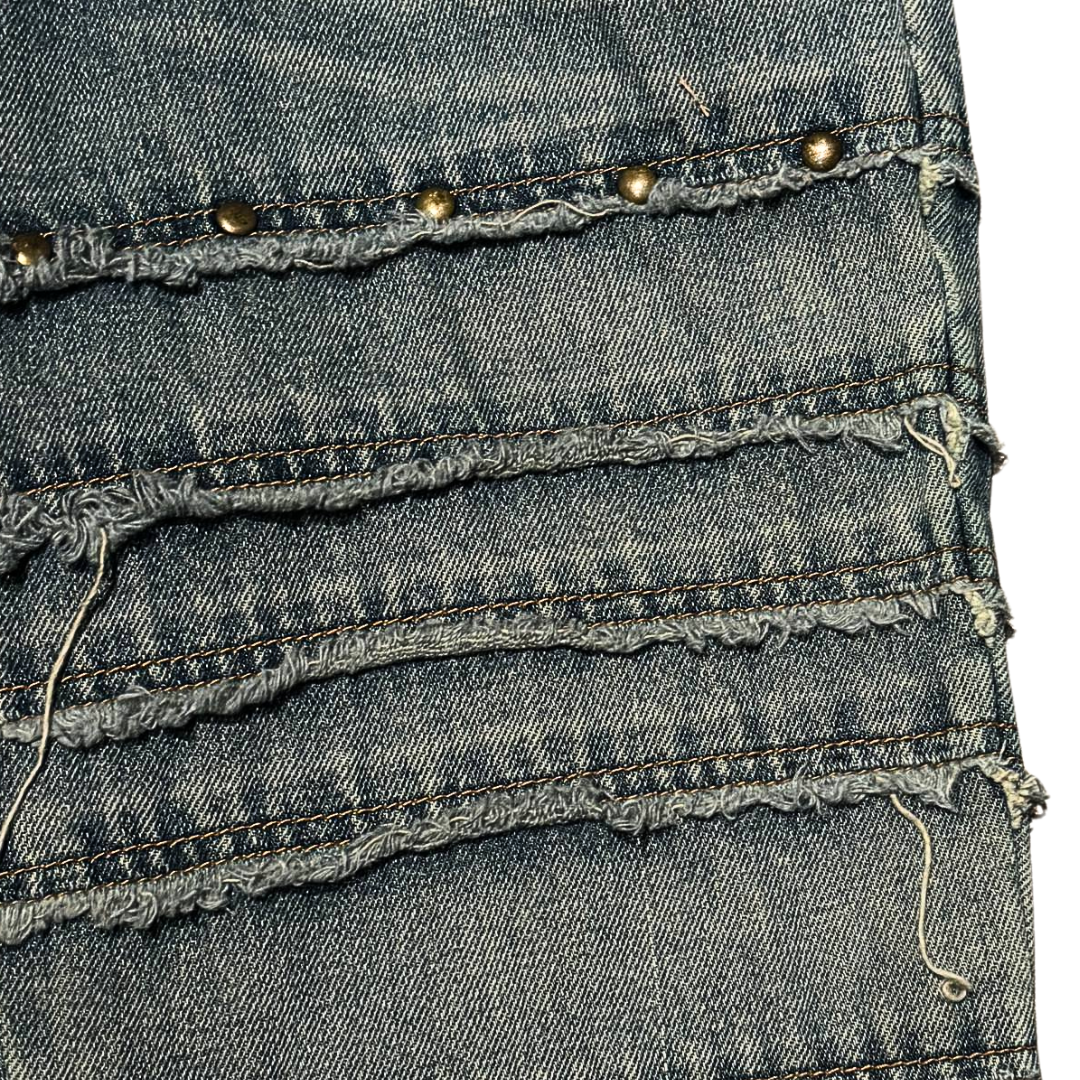 Algonquins Japanese Deconstructed Flare Denim