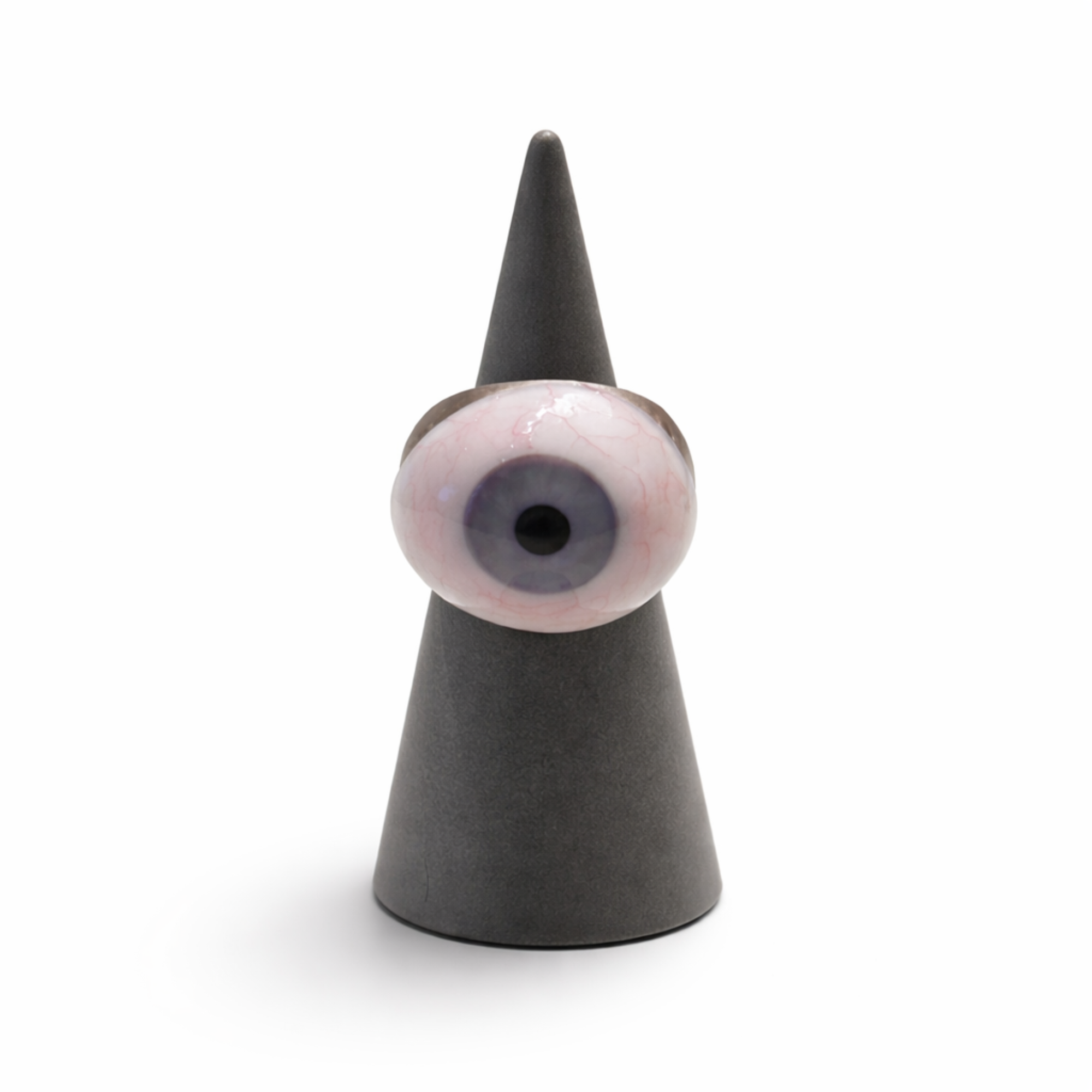 Prosthetic Eye Silver Ring RG000030 - Front view