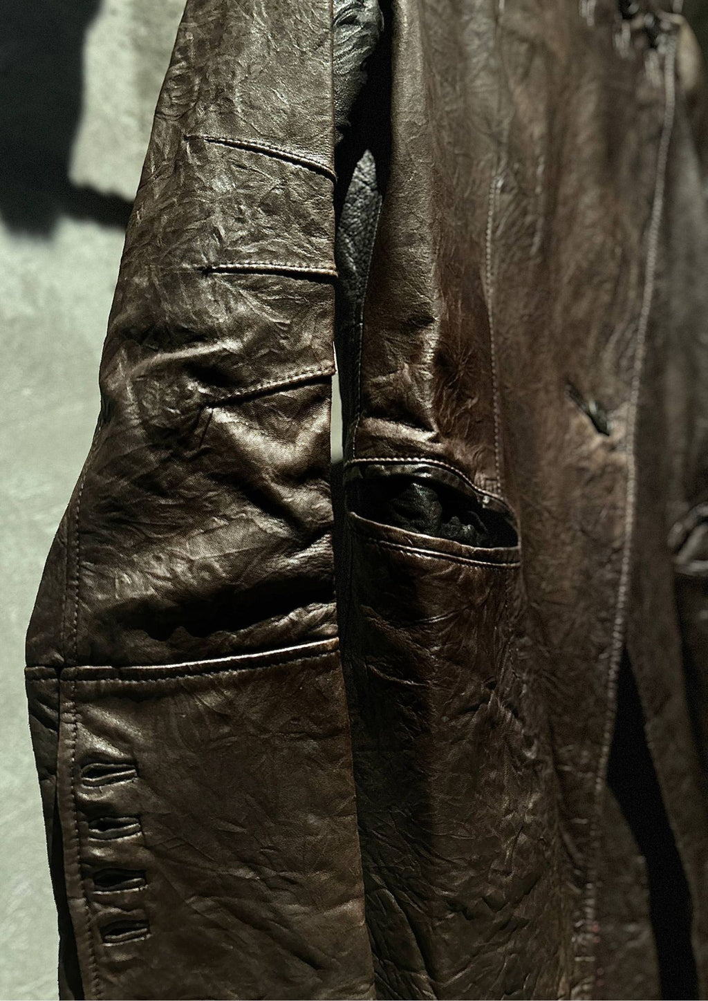 Travento Vintage Leather Coat