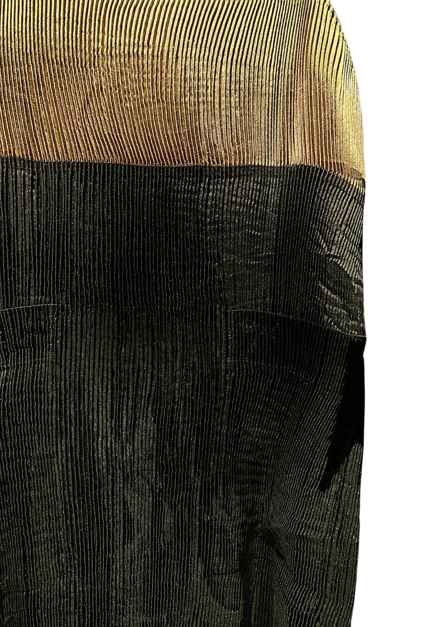Collectors Archival Issey Miyake PLEATS PLEASE Color Block Apron Dress Circa Spring 1995|" Rare Rasta"
