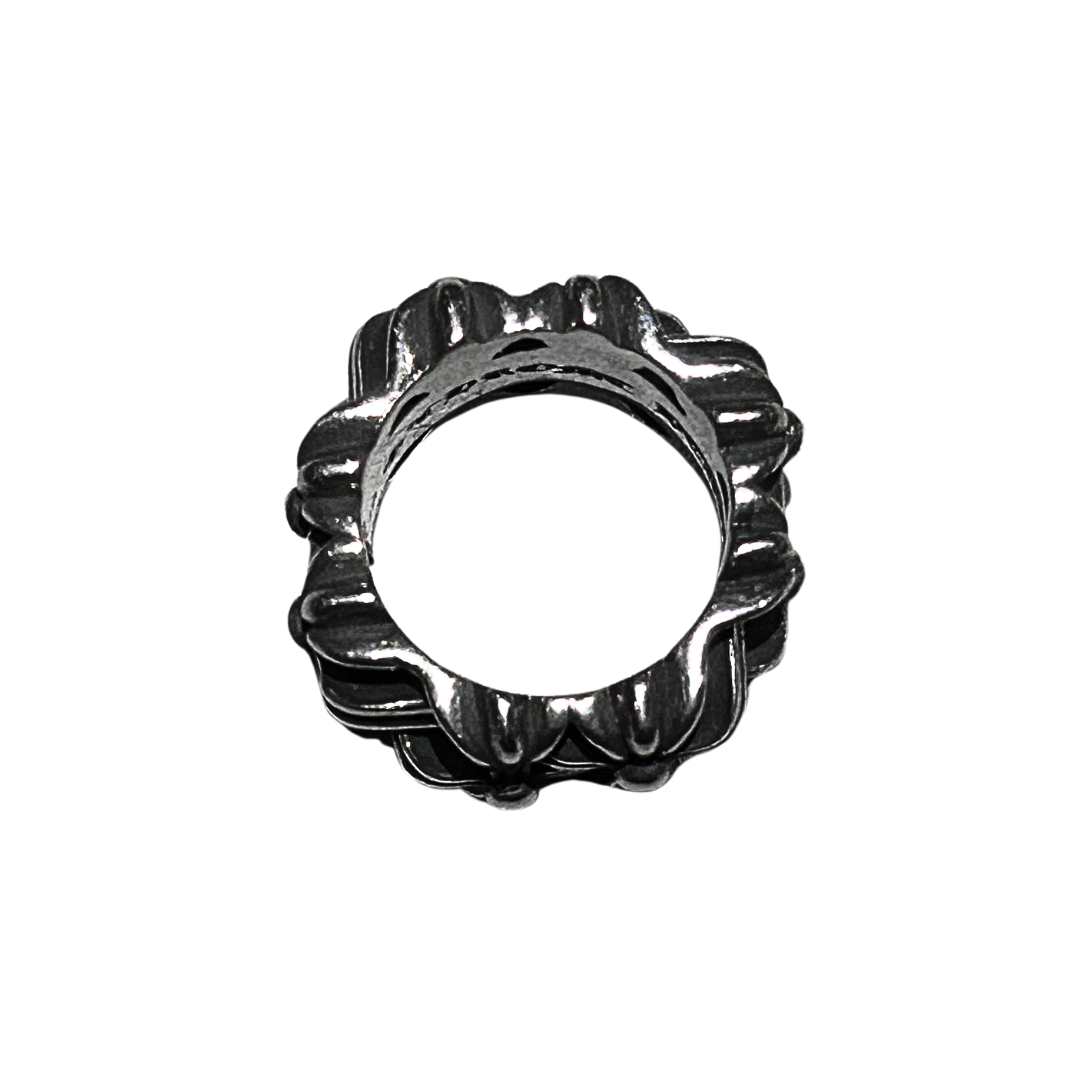 Chrome Crossform Ring