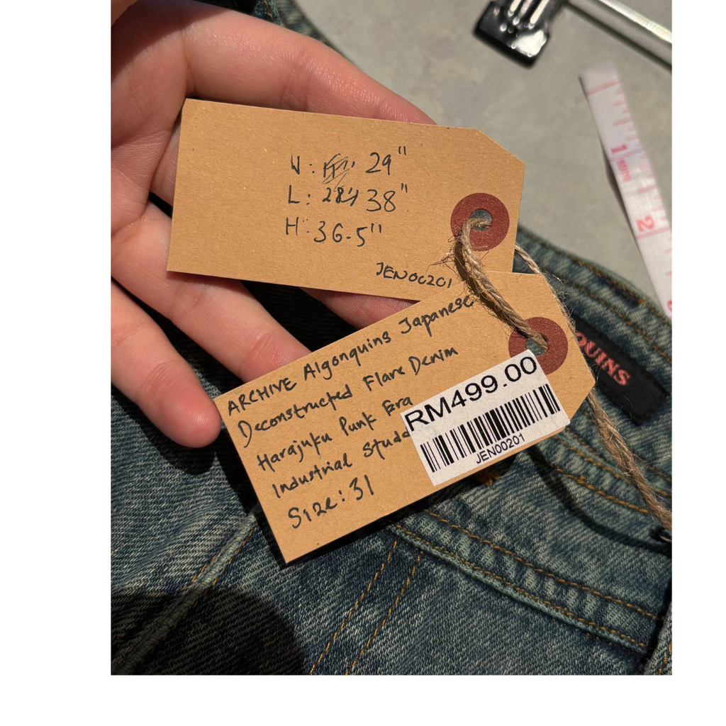 Algonquins Japanese Deconstructed Flare Denim