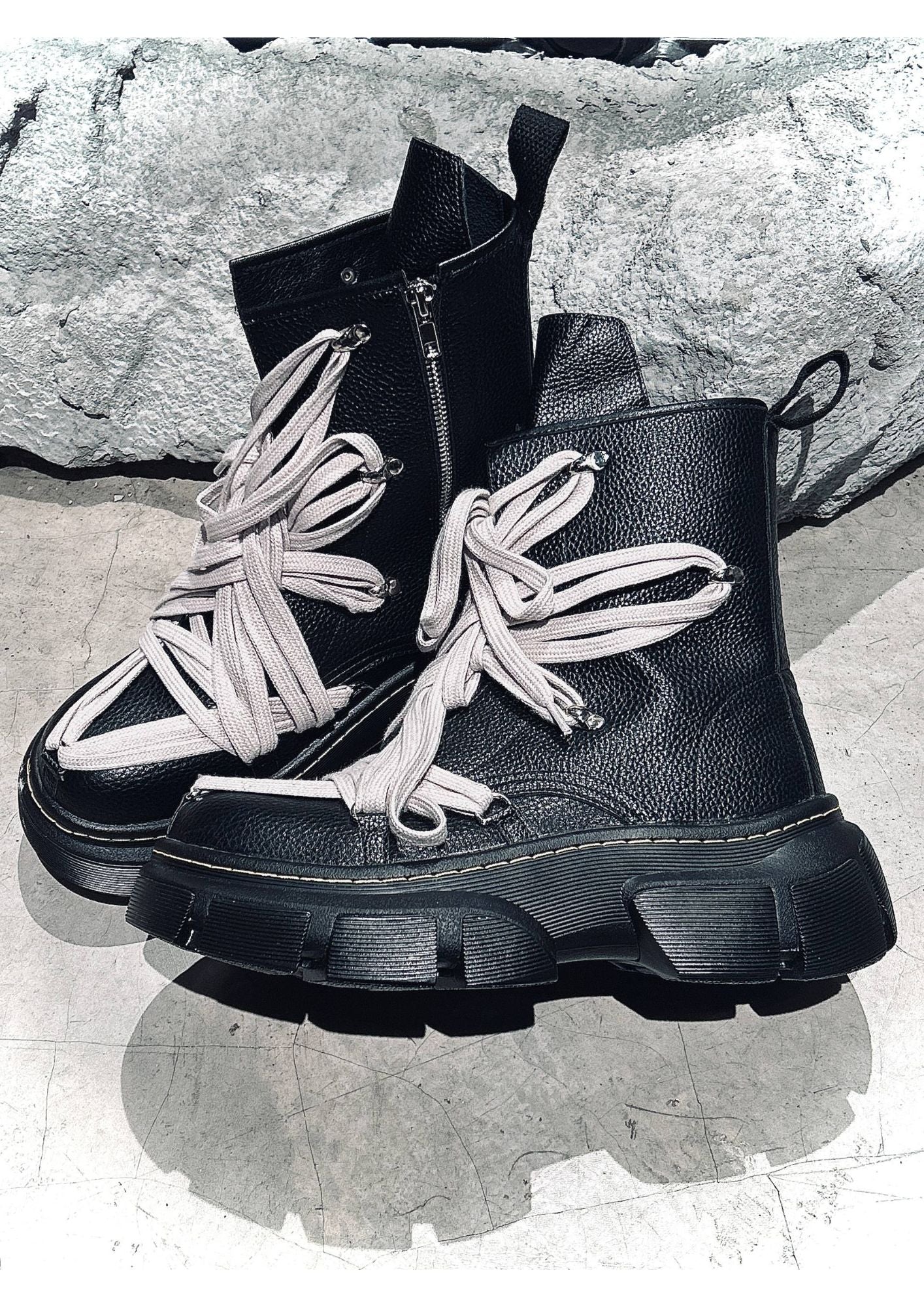 Chunky Lace Combat Boots