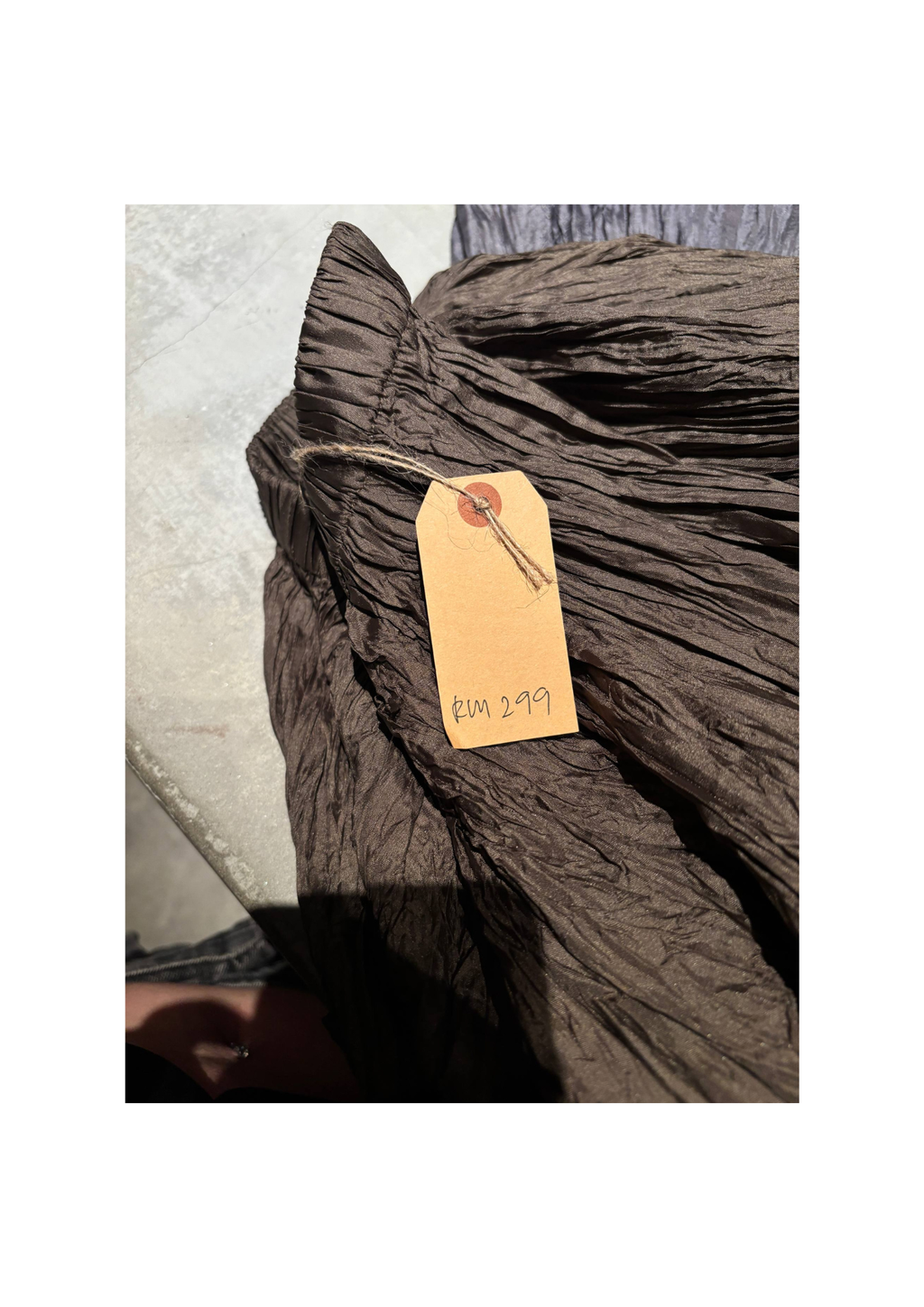 Sunrose Brown Long Skirt SKT00021 - Side view