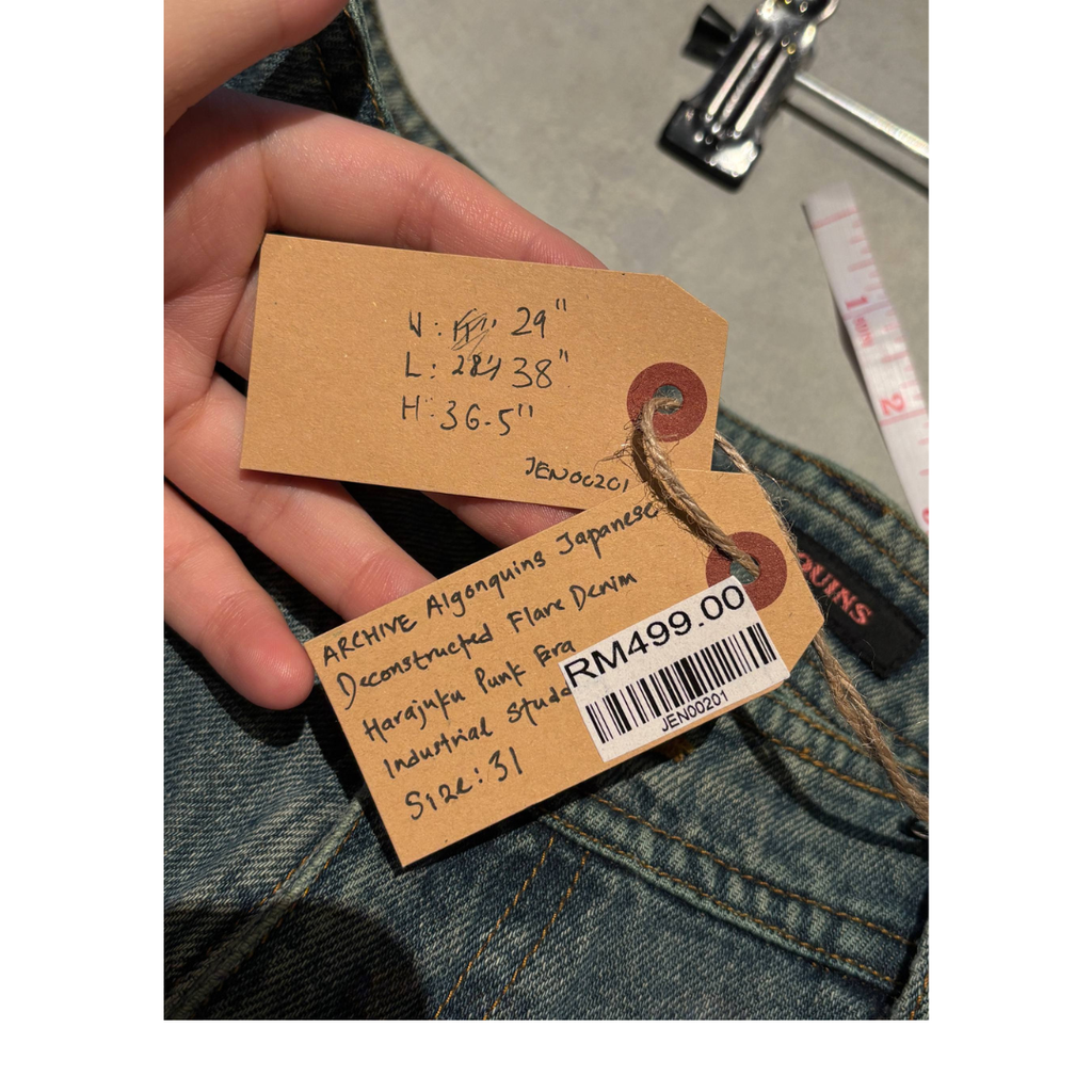 Algonquins Japanese Deconstructed Flare Denim