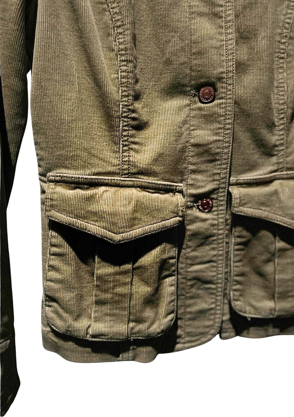 Eddie Bauer Fitted Utility Jacket with Panel Construction
