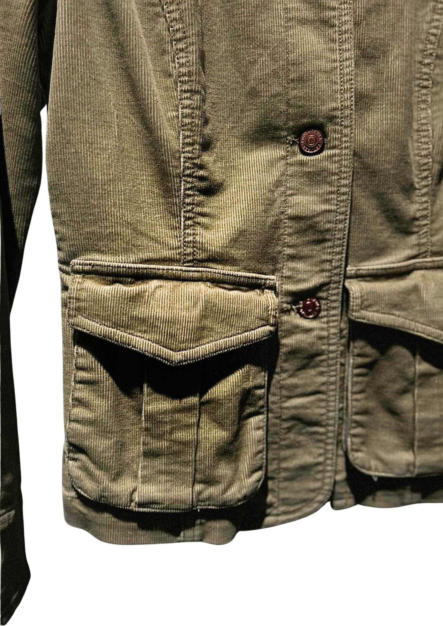 Eddie Bauer Fitted Utility Jacket with Panel Construction
