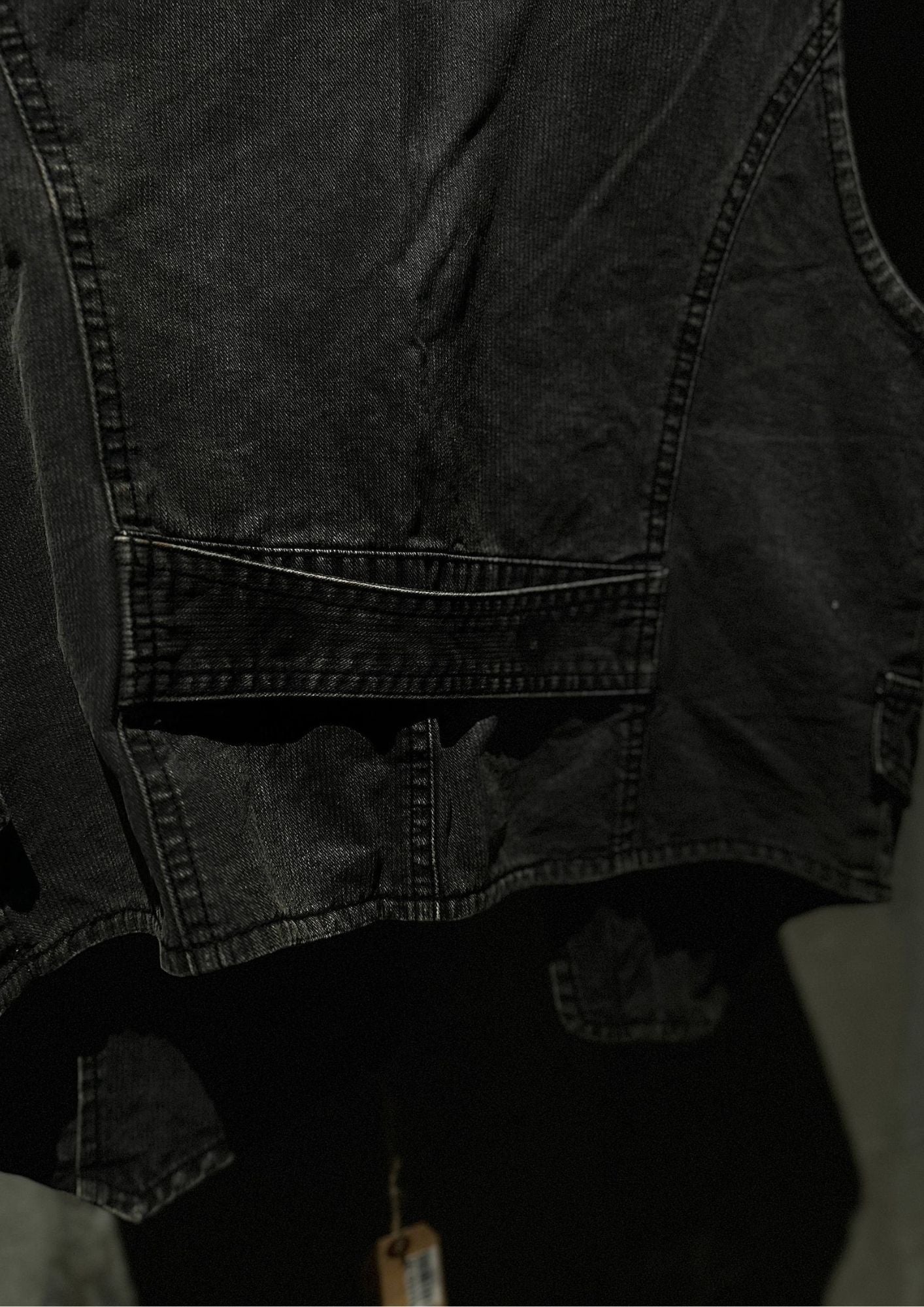 Number (N)ine Black Denim Utility Vest