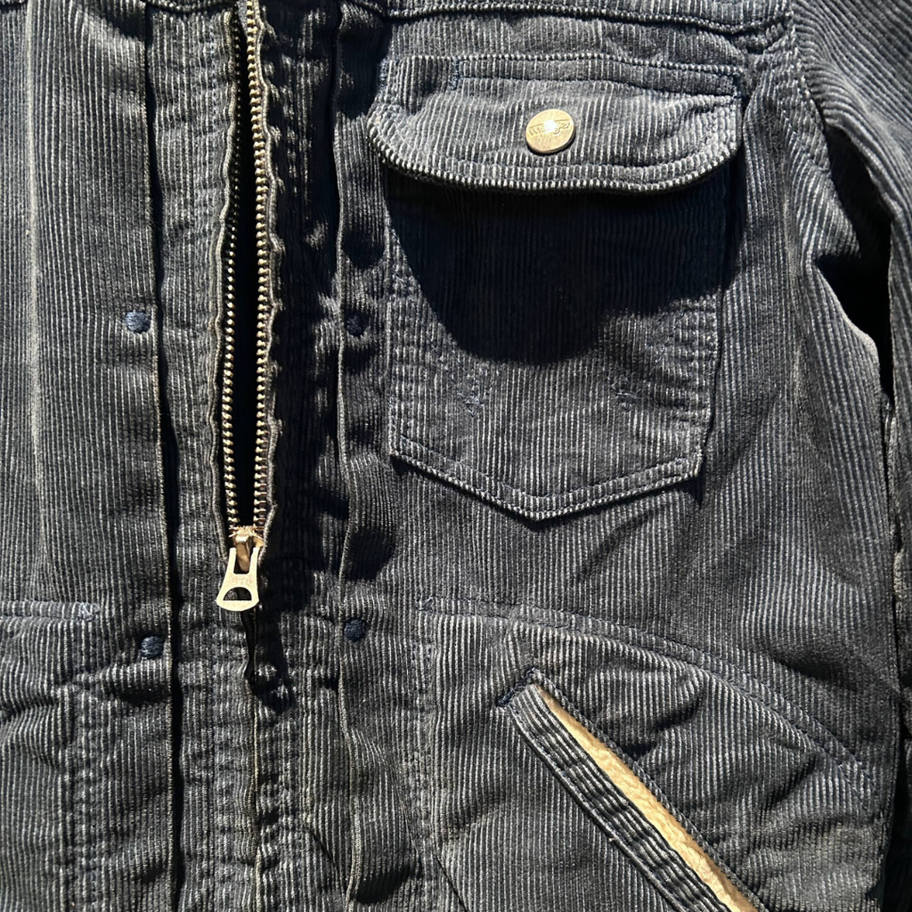 Wrangler Sherpa-Lined Denim Jacket in Washed Blue