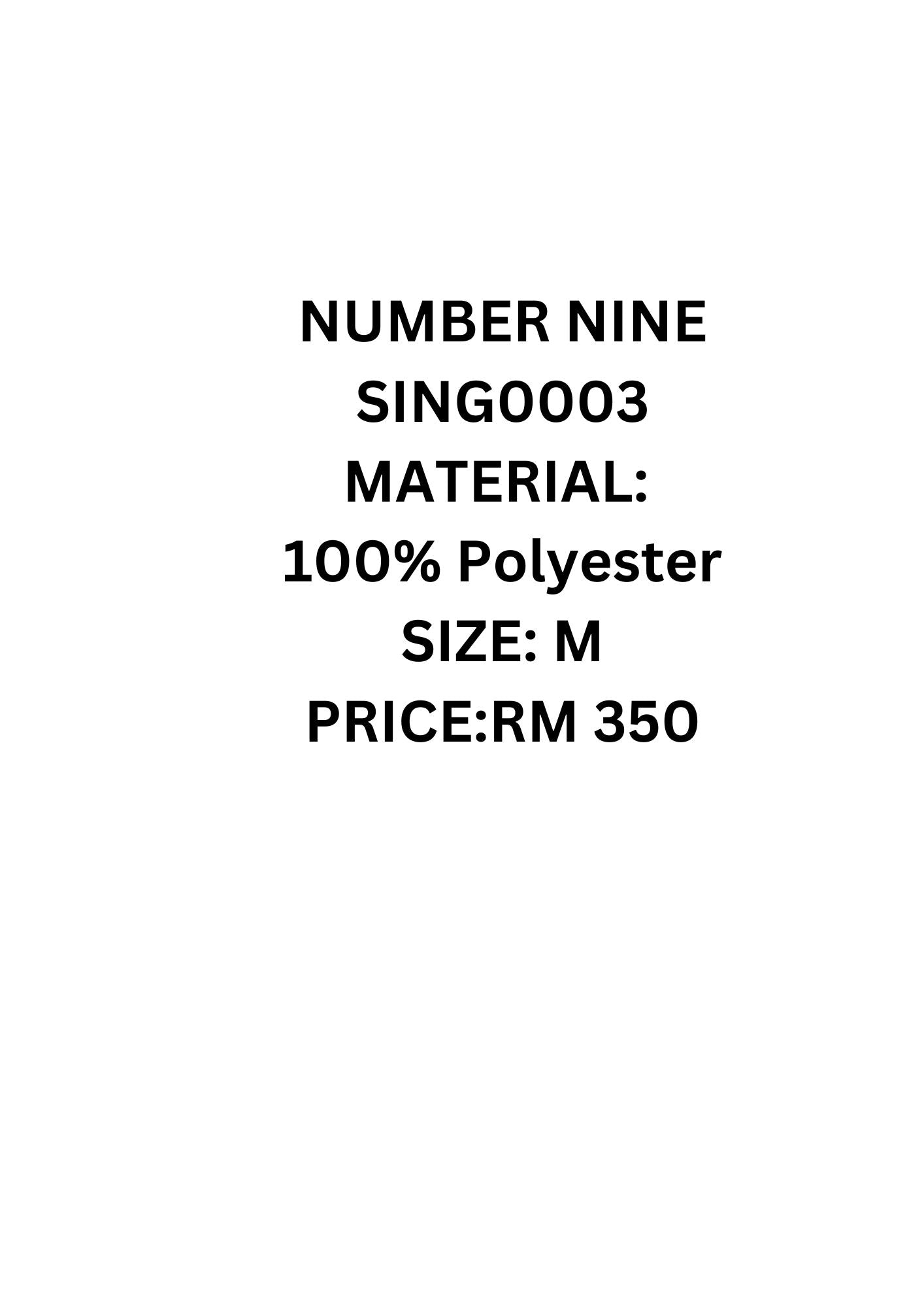 Number (N)ine Core Ribbed Undershirt Tank
