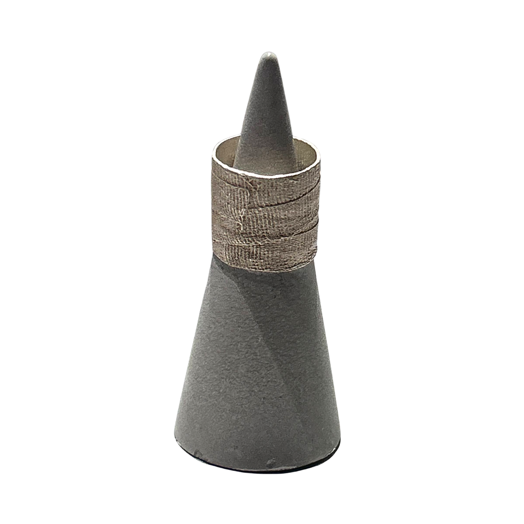 White Bandage Ring RG00034 - Back view