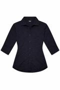 Tornado Mart Plisse Seersucker-style Crinkle Tech Top