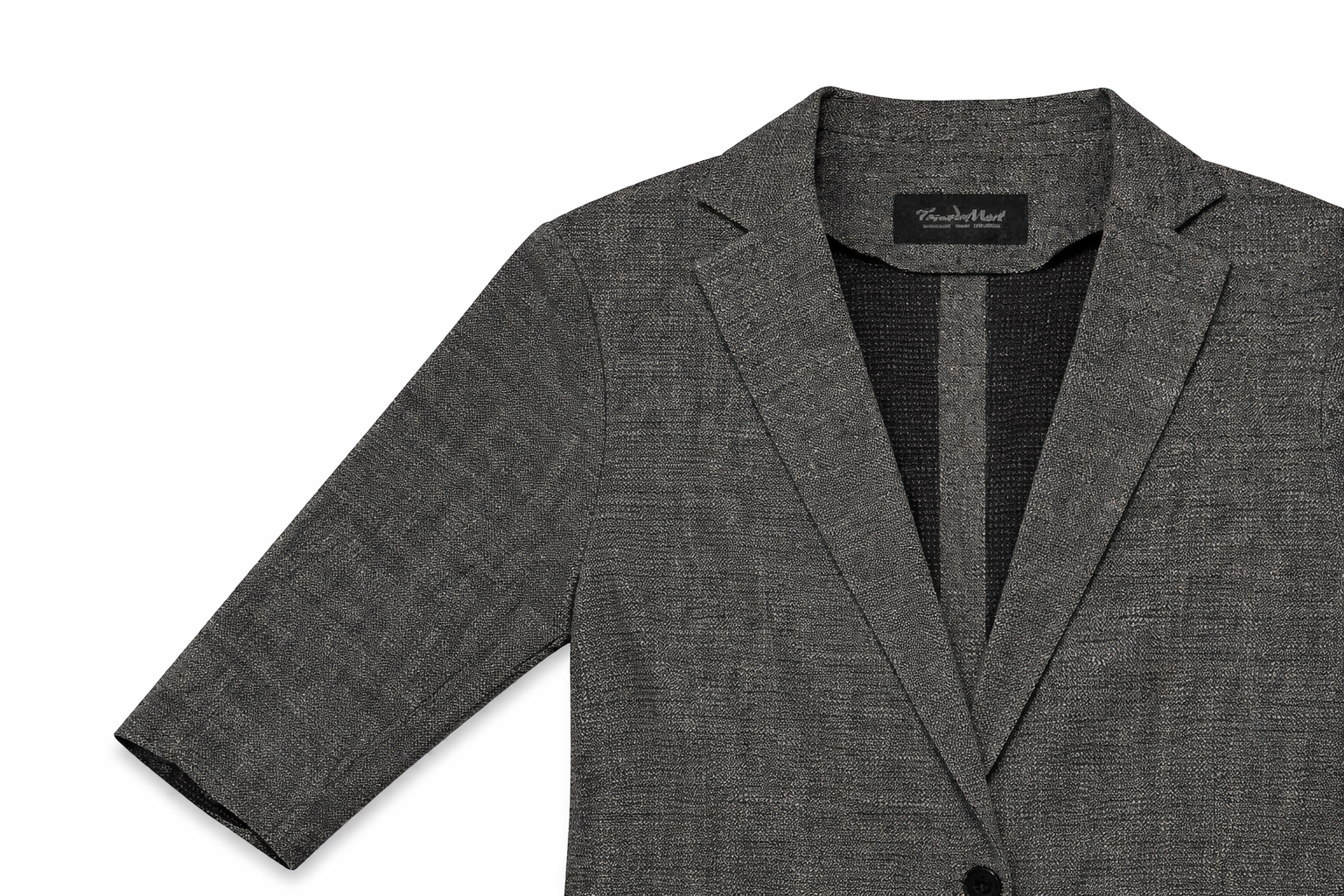 Tornado Mart Textured Knit Tailored Blazer