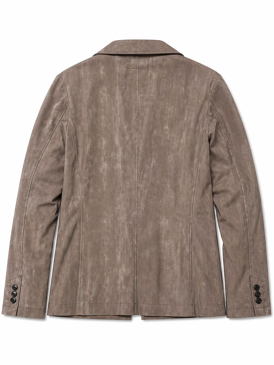 Tornado Mart Coated Distressed Metallic Blazer
