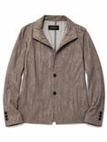 Tornado Mart Coated Distressed Metallic Blazer