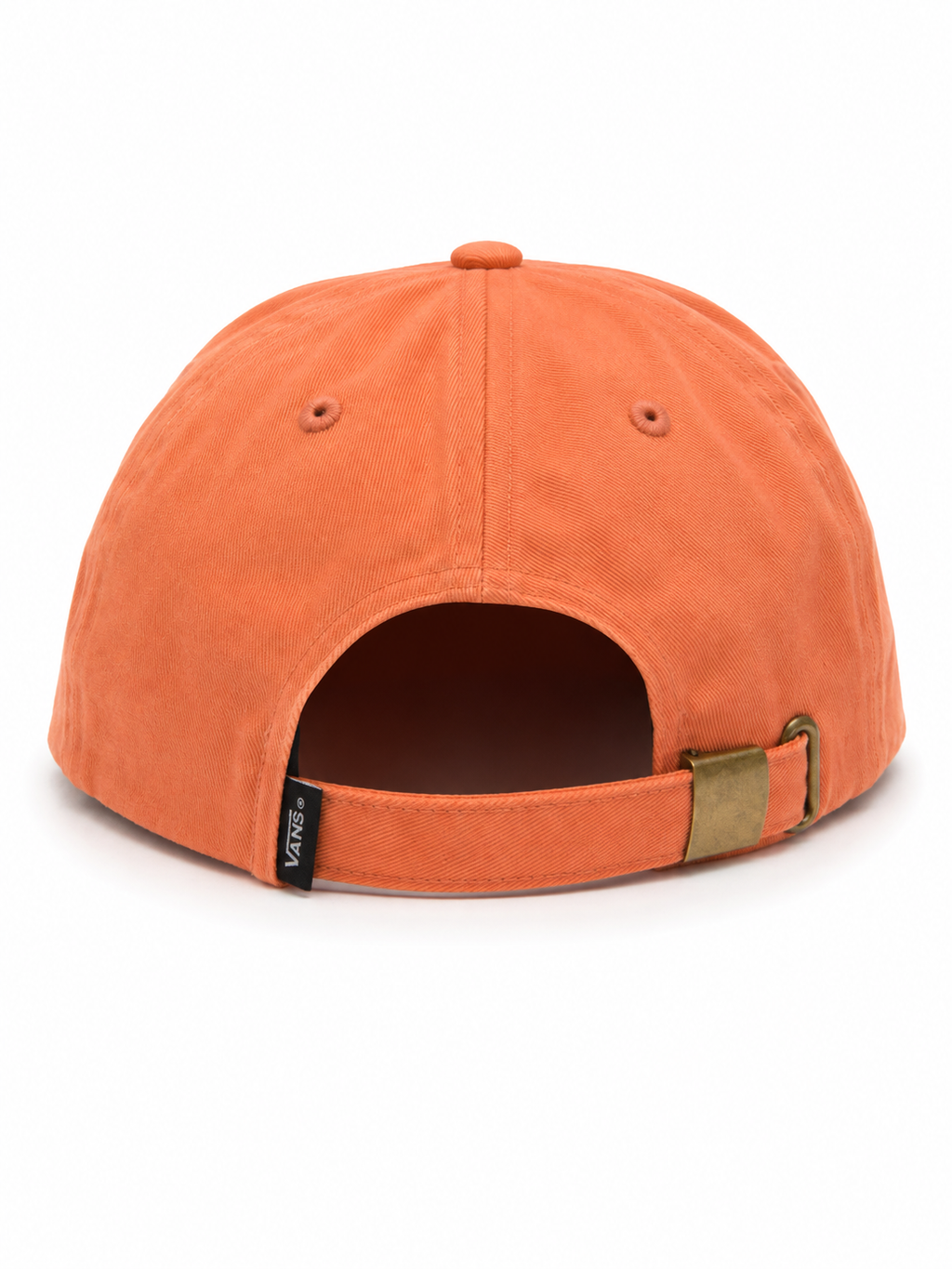 Front view of hat in 100% cotton showing the panel construction and archive detailing