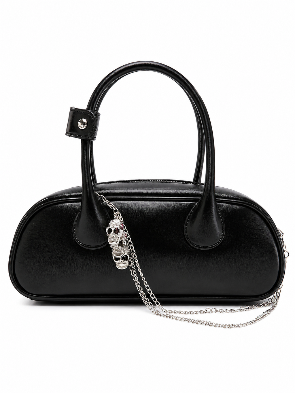 Mini Grain Leather Handbag with Skull Charms — Photo 1 | FRAK/TURE Archive