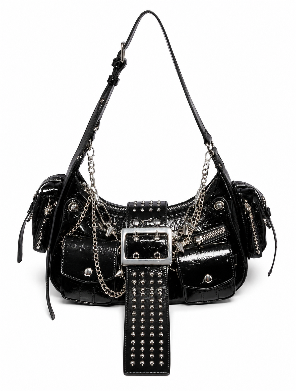 Heavy Grommet Fringe Bag